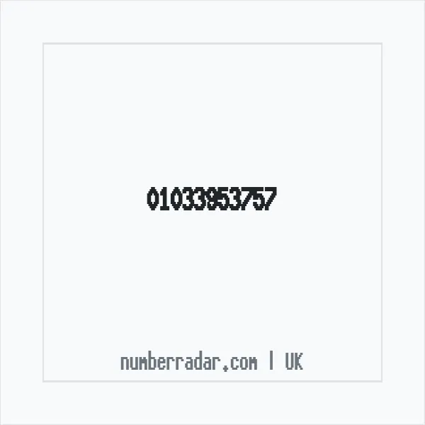 Reverse number check for +44 1033 953757 — who called me?
