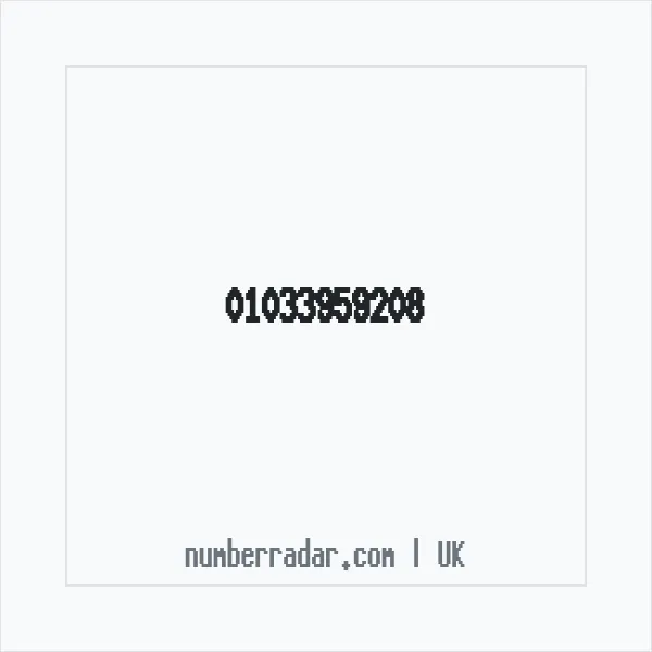 Reverse number check for +44 1033 959208 — who called me?