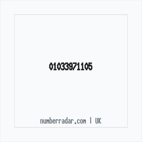 Reverse number check for +44 1033 971105 — who called me?