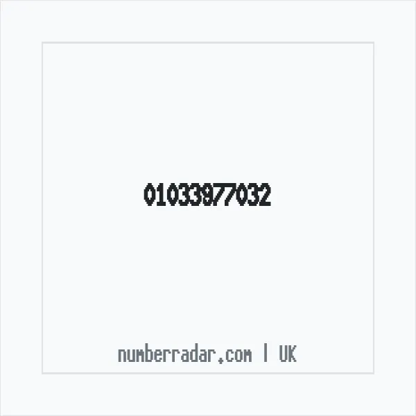Reverse number check for +44 1033 977032 — who called me?
