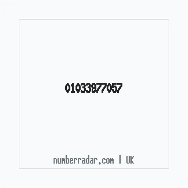 Reverse number check for +44 1033 977057 — who called me?
