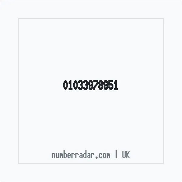 Reverse number check for +44 1033 978951 — who called me?