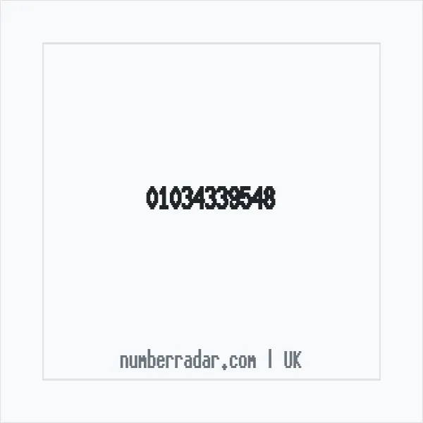 Reverse number check for +44 1034 339548 — who called me?