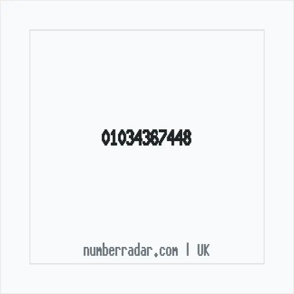 Reverse number check for +44 1034 367448 — who called me?