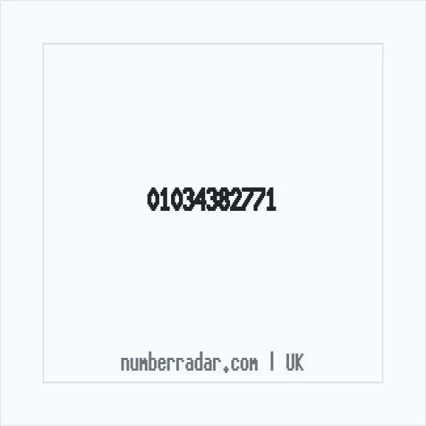 Reverse number check for +44 1034 382771 — who called me?