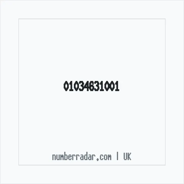 Reverse number check for +44 1034 631001 — who called me?