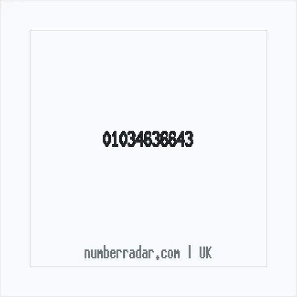Reverse number check for +44 1034 636643 — who called me?