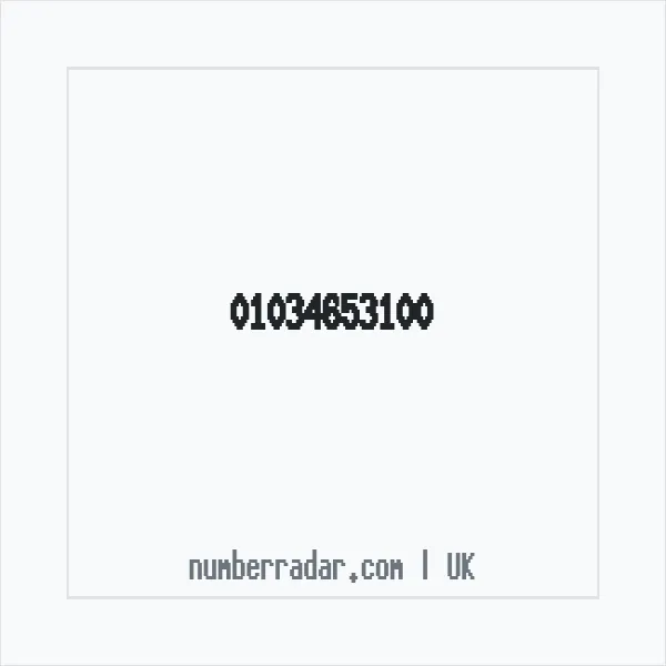 Reverse number check for +44 1034 653100 — who called me?