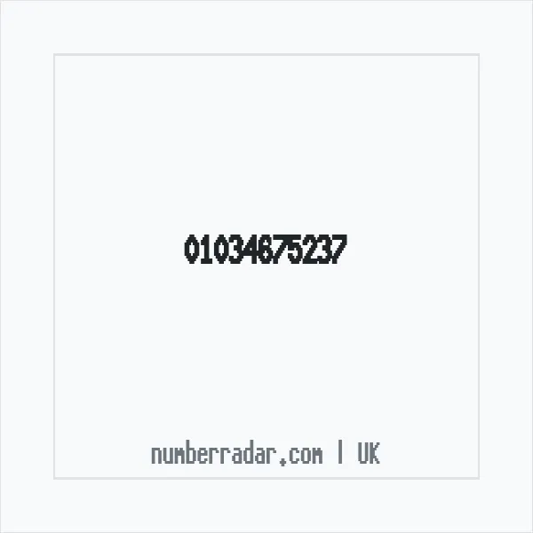 Reverse number check for +44 1034 675237 — who called me?