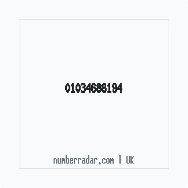 Reverse number check for +44 1034 686194 — who called me?