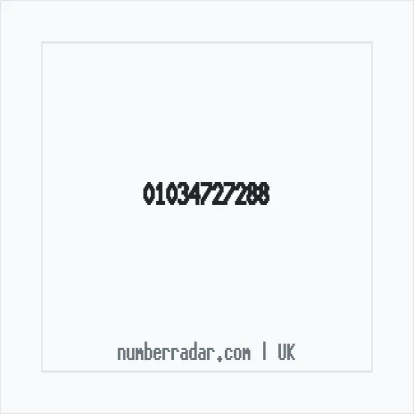 Reverse number check for +44 1034 727288 — who called me?