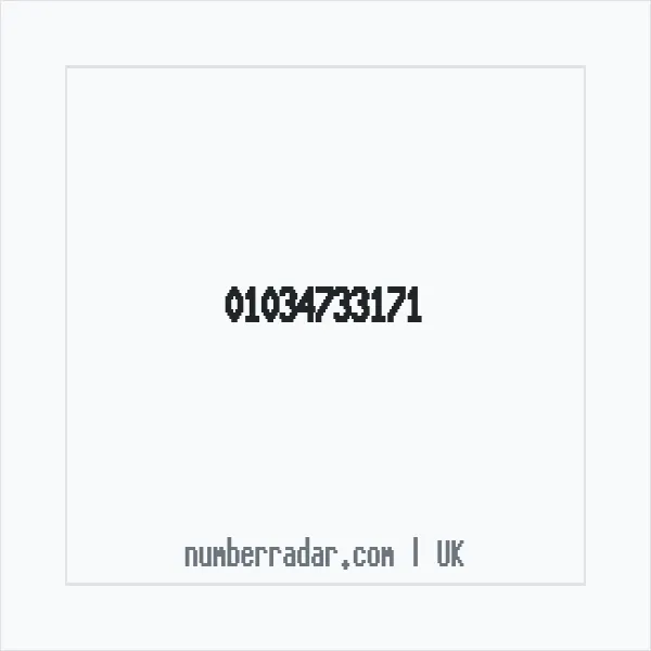Reverse number check for +44 1034 733171 — who called me?