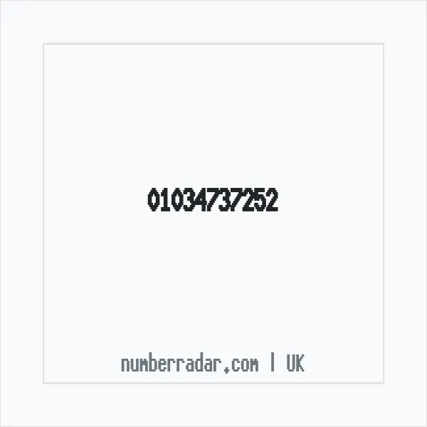 Reverse number check for +44 1034 737252 — who called me?