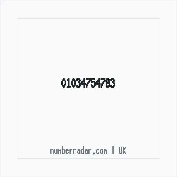 Reverse number check for +44 1034 754793 — who called me?