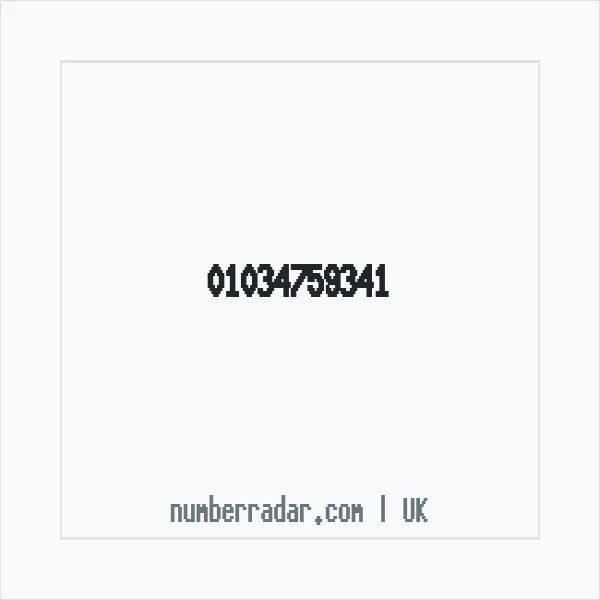 Reverse number check for +44 1034 759341 — who called me?