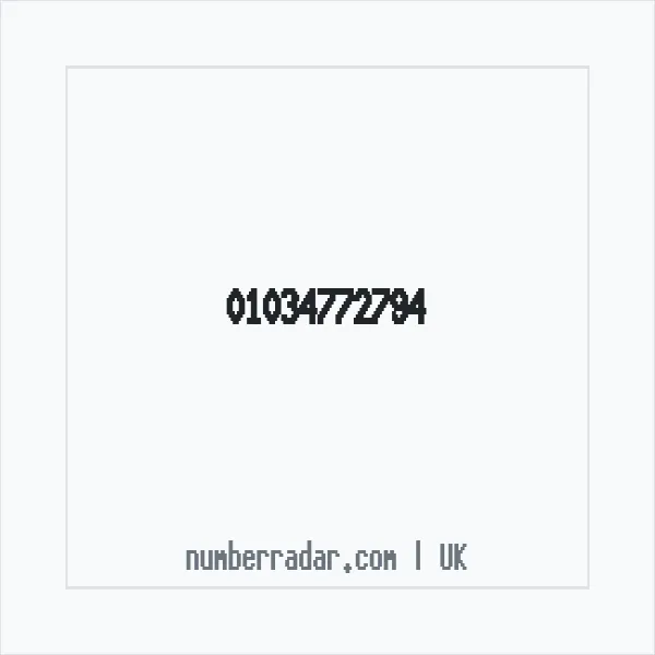 Reverse number check for +44 1034 772794 — who called me?