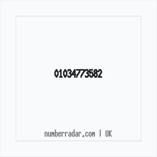 Reverse number check for +44 1034 773582 — who called me?