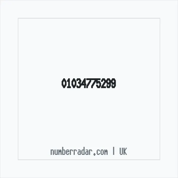 Reverse number check for +44 1034 775299 — who called me?