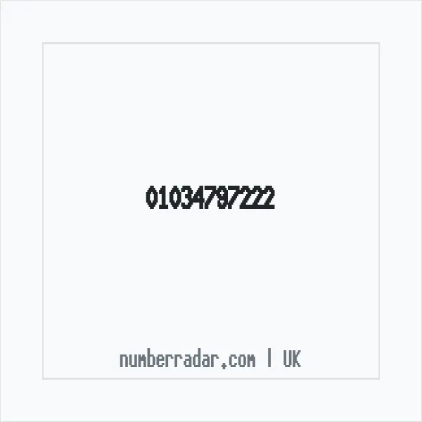 Reverse number check for +44 1034 797222 — who called me?