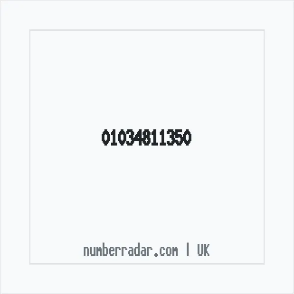 Reverse number check for +44 1034 811350 — who called me?