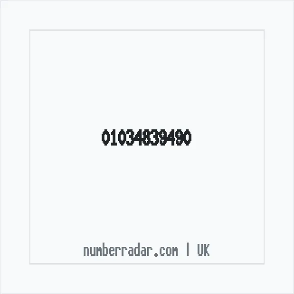 Reverse number check for +44 1034 839490 — who called me?