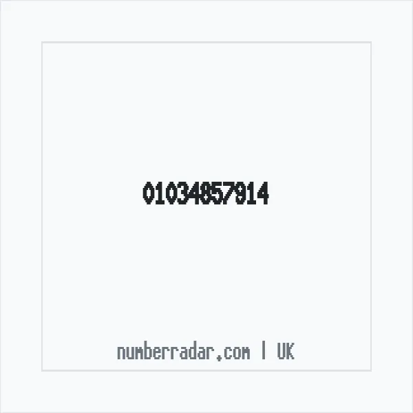 Reverse number check for +44 1034 857914 — who called me?