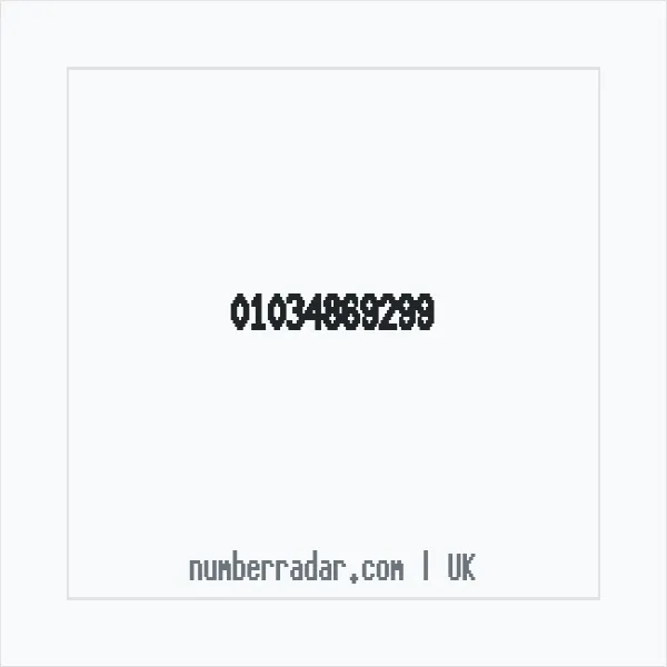 Reverse number check for +44 1034 869299 — who called me?