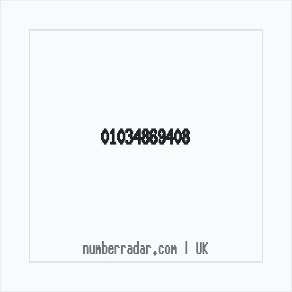 Reverse number check for +44 1034 869408 — who called me?
