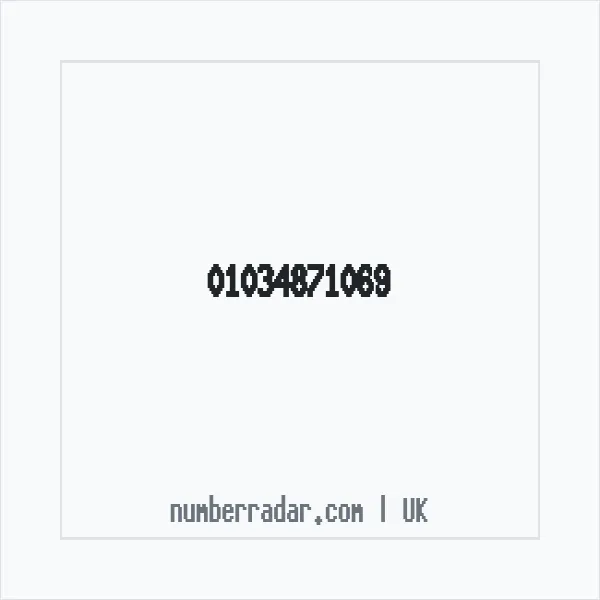 Reverse number check for +44 1034 871069 — who called me?