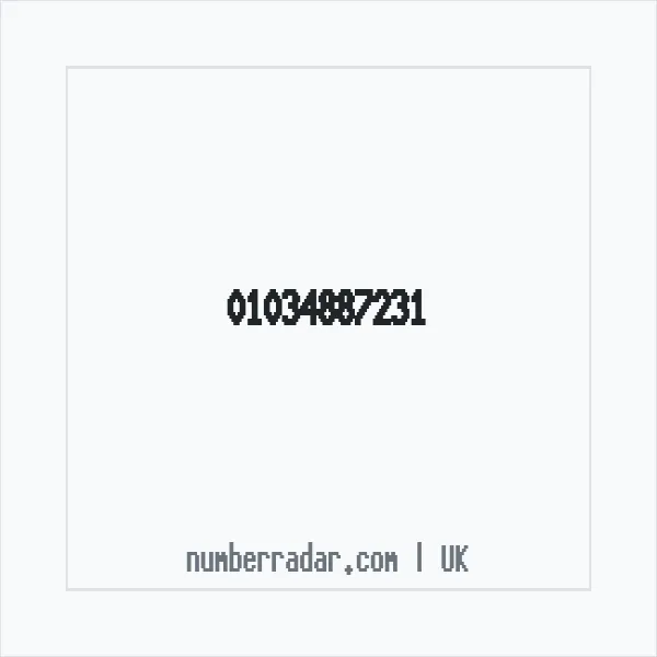 Reverse number check for +44 1034 887231 — who called me?