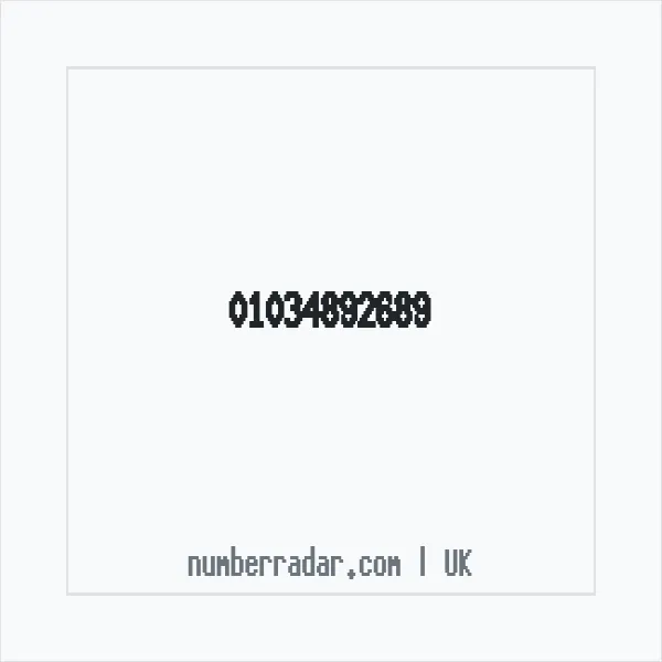 Reverse number check for +44 1034 892689 — who called me?
