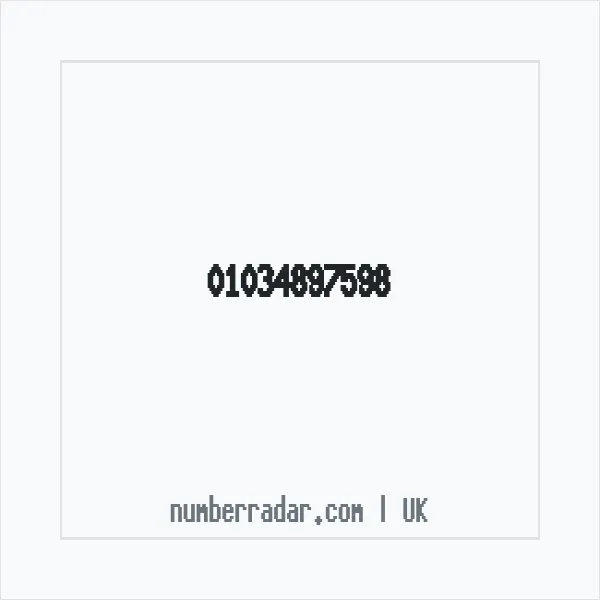 Reverse number check for +44 1034 897598 — who called me?