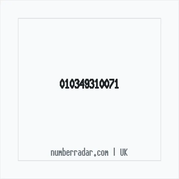 Reverse number check for +44 (1034) 931-007 — who called me?