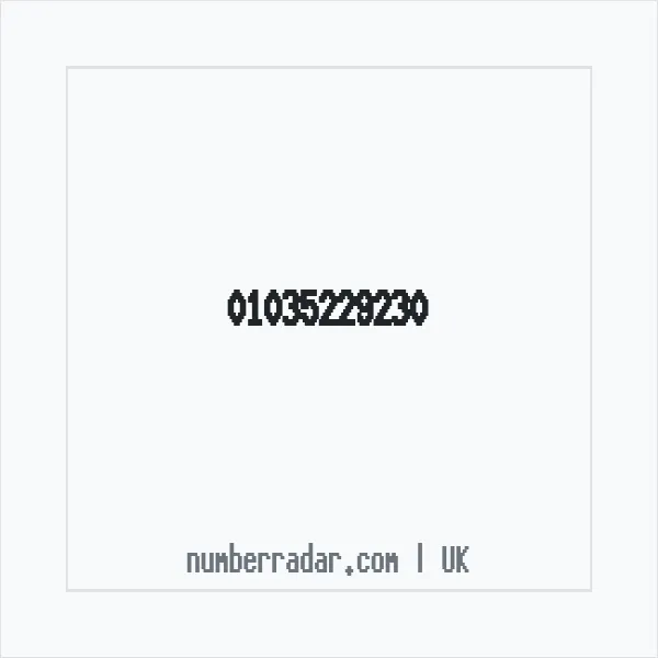 Reverse number check for +44 1035 229230 — who called me?