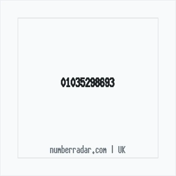 Reverse number check for +44 1035 298693 — who called me?
