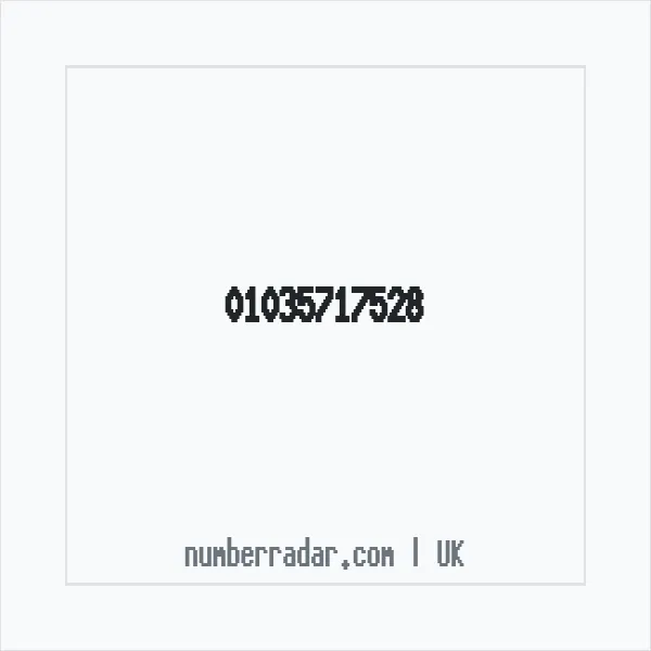 Reverse number check for +44 1035 717528 — who called me?