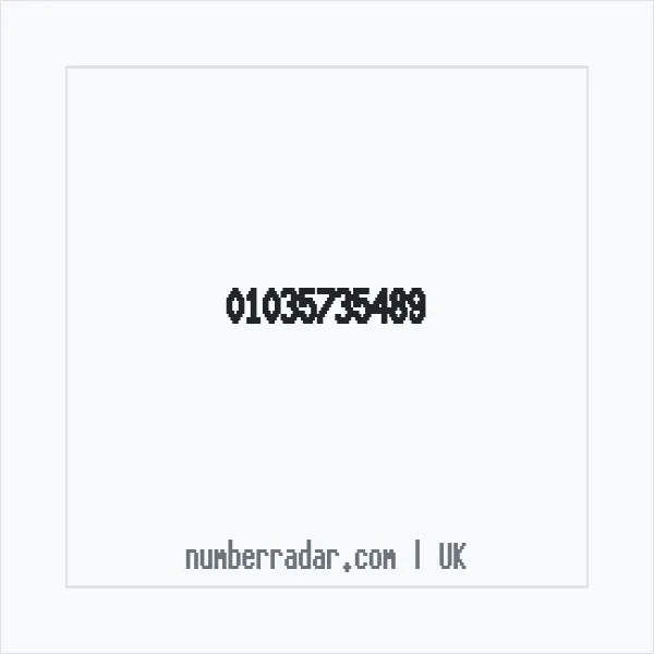 Reverse number check for +44 1035 735489 — who called me?