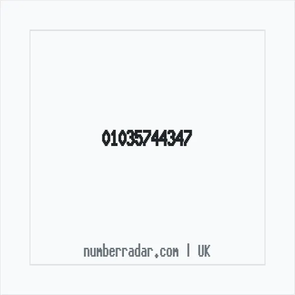 Reverse number check for +44 1035 744347 — who called me?