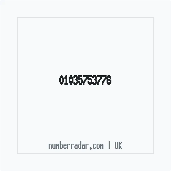 Reverse number check for +44 1035 753776 — who called me?
