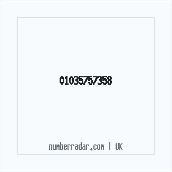 Reverse number check for +44 1035 757358 — who called me?