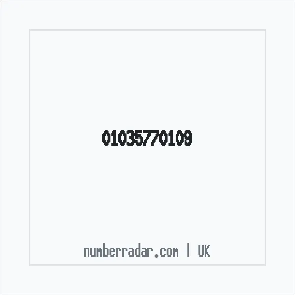 Reverse number check for +44 1035 770109 — who called me?