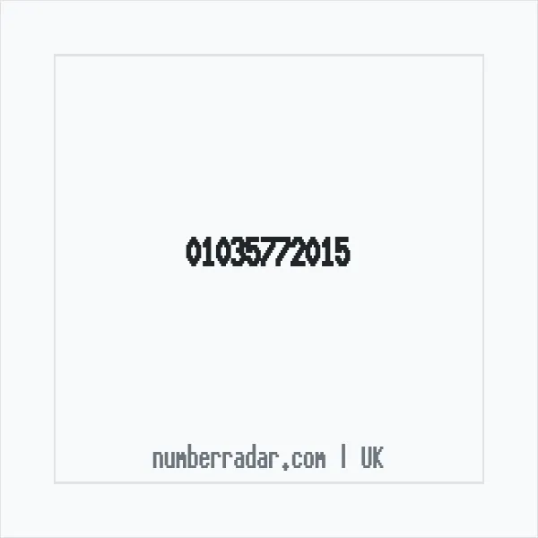Reverse number check for +44 1035 772015 — who called me?
