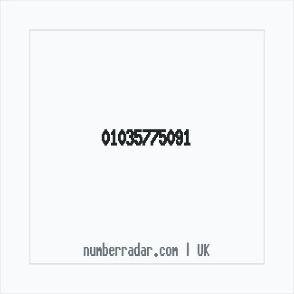Reverse number check for +44 1035 775091 — who called me?