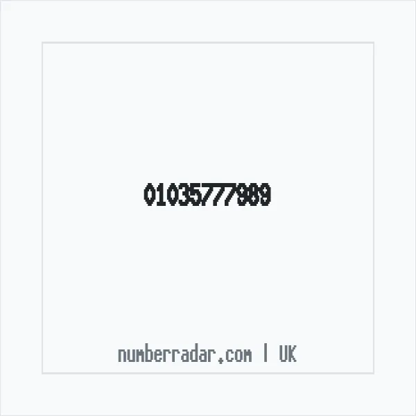 Reverse number check for +44 1035 777989 — who called me?