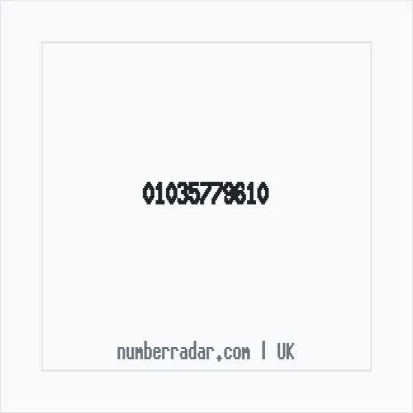 Reverse number check for +44 1035 779610 — who called me?