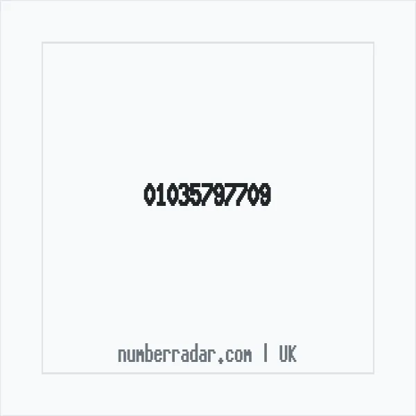 Reverse number check for +44 1035 797709 — who called me?