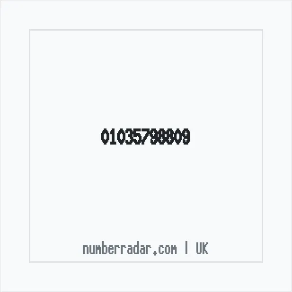 Reverse number check for +44 1035 798809 — who called me?