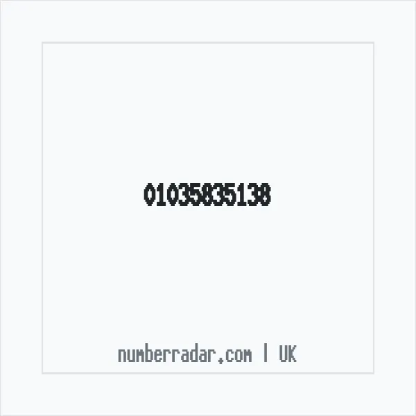 Reverse number check for +44 1035 835138 — who called me?