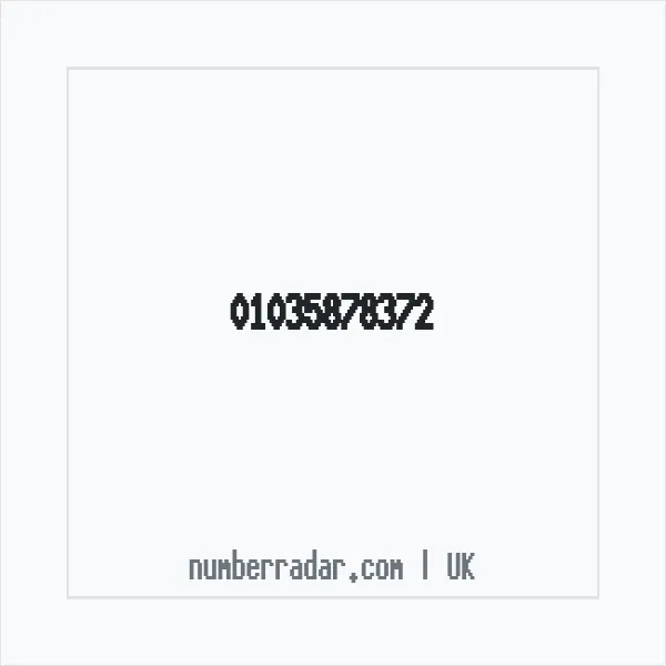 Reverse number check for +44 1035 878372 — who called me?