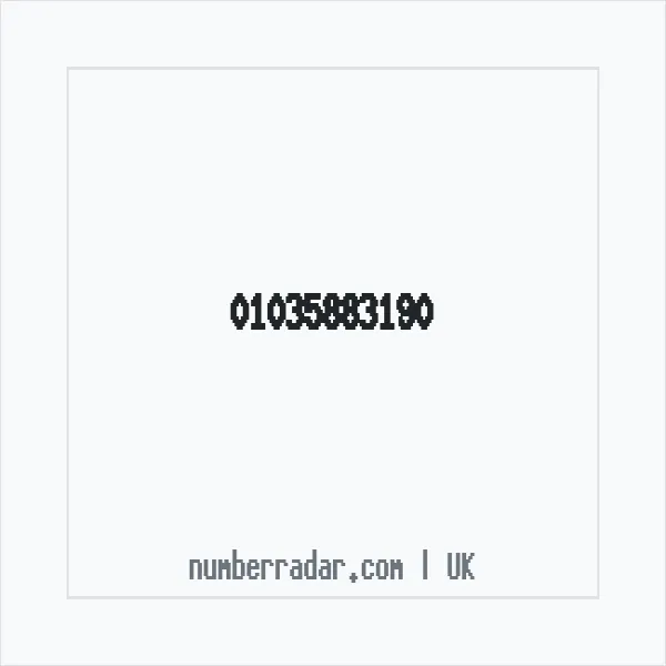 Reverse number check for +44 1035 883190 — who called me?